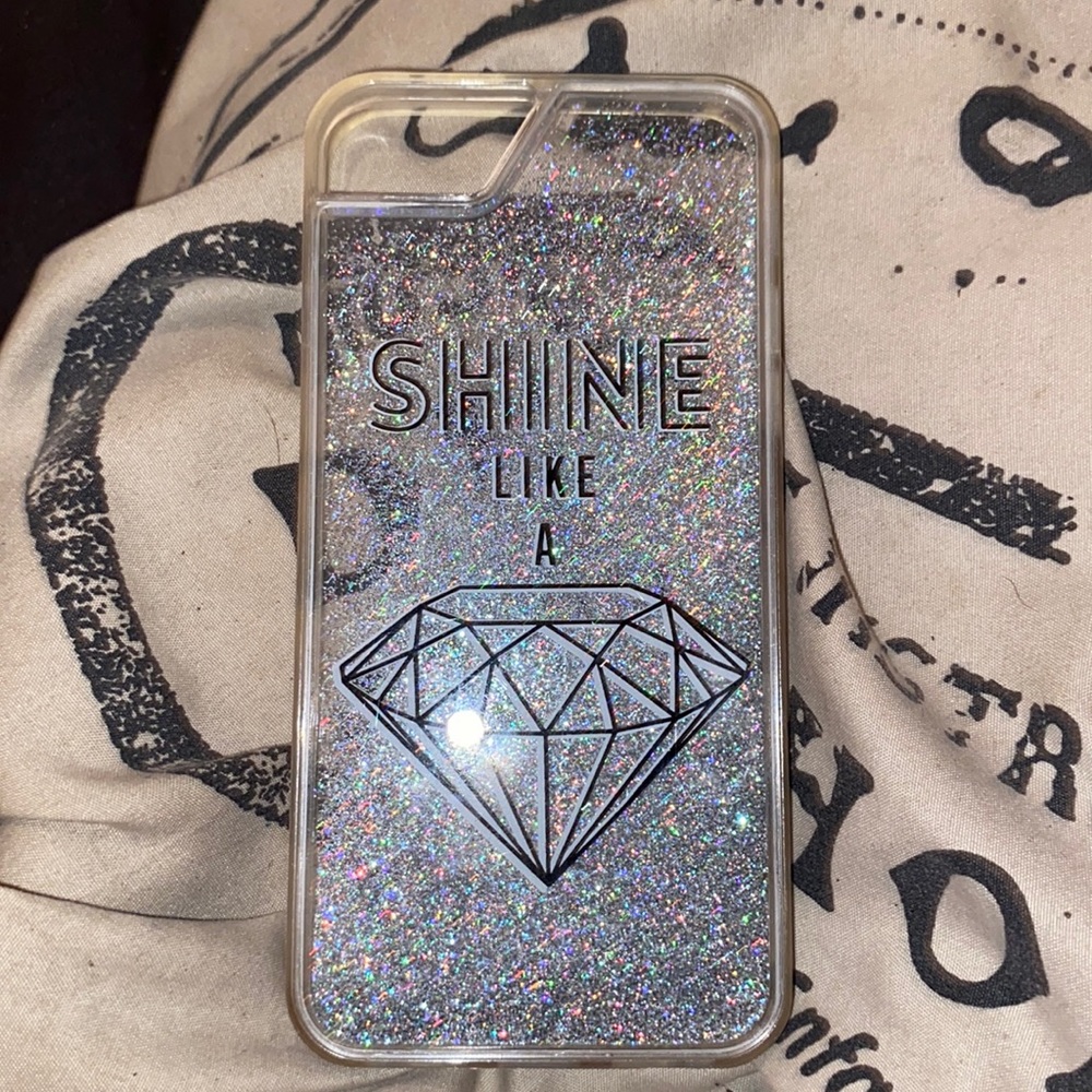iPhone SE glitter case